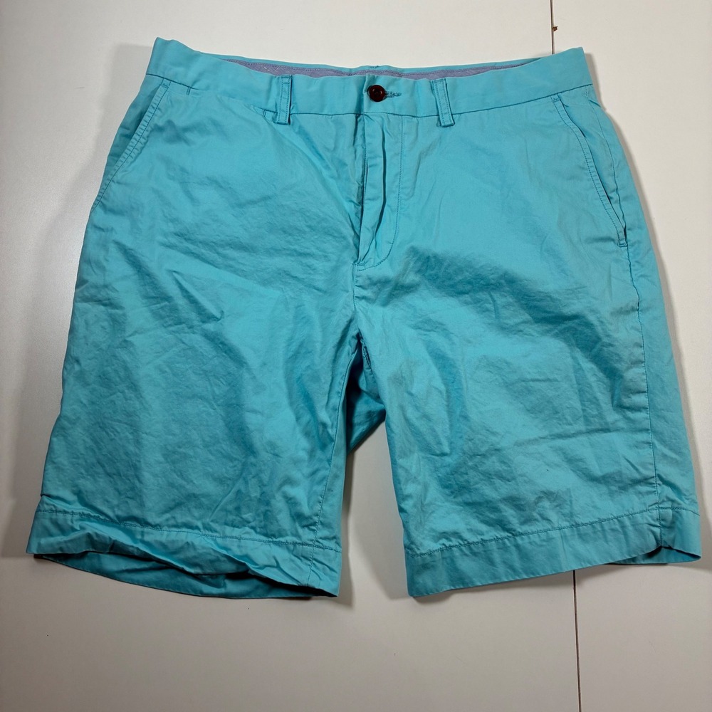 Polo Ralph Lauren Shorts 33 8‎ Turquoise Blue Classic Fit Cotton Chino